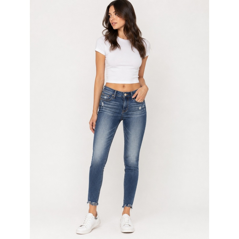 AG Adriano Goldschmied The Legging Ankle Skinny jeans Raw Hem Distressed Women